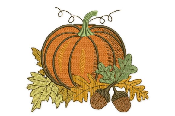 Acorns Pumpkin: A Designer's Embroidery Gift Review