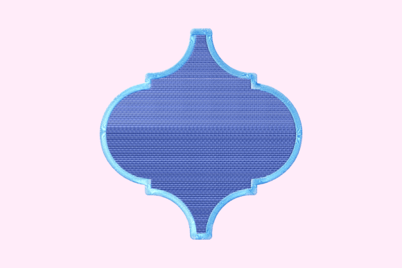 Blue Arabesque Tile: Holiday Embroidery Design Review
