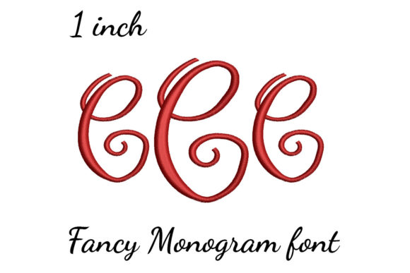 C Monogram Font Fancy Review: Boutique Embroidery Test