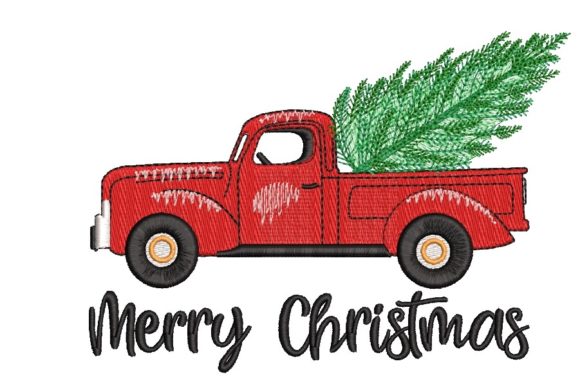 Christmas Tree Christmas Truck Embroidery Review