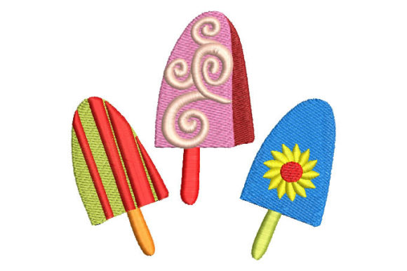 Colorful Ice Cream: Sweet Embroidery for Personalized Gifts