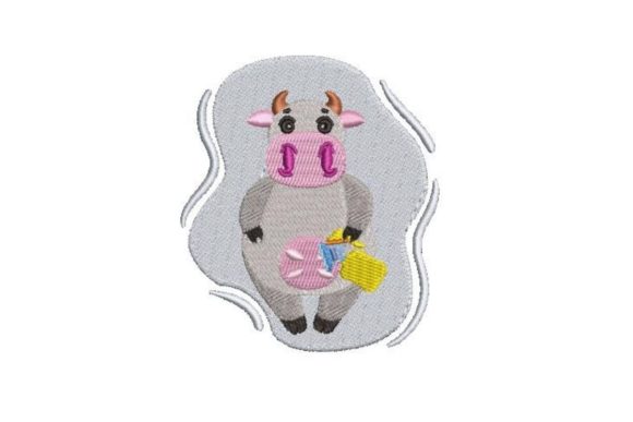 Cow with a Breast Pump Embroidery Design Review