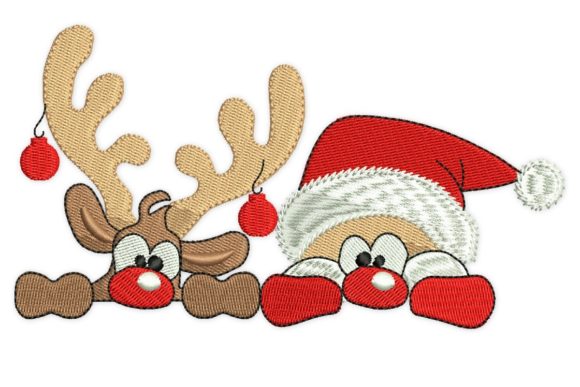 Deer and Santa: A Designer's Holiday Embroidery Review