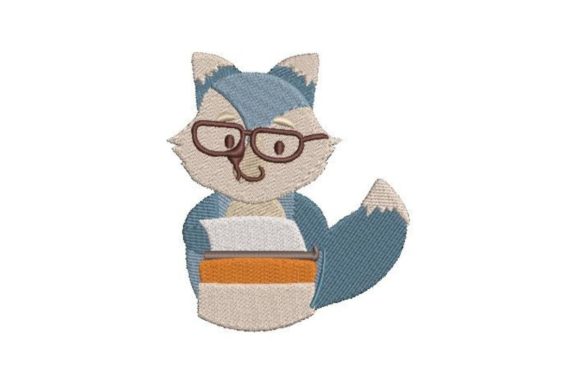 Fox Typist: An Adorable Embroidery Design for Cozy Gifts
