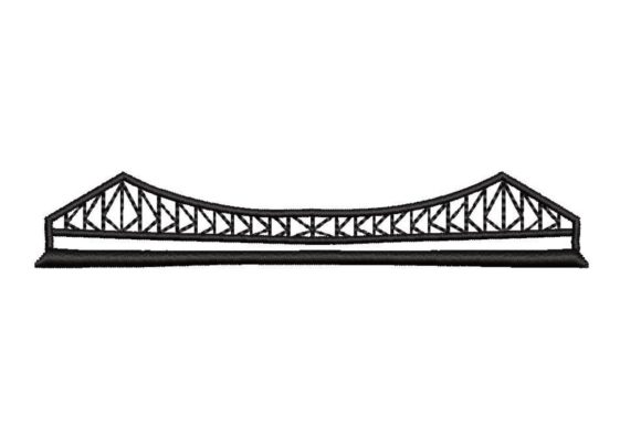 Howrah Bridge Embroidery for Boutique Sweatshirts