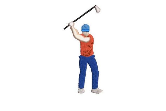 Olympic Golf Player Embroidery Design Review for Boutique Apparel