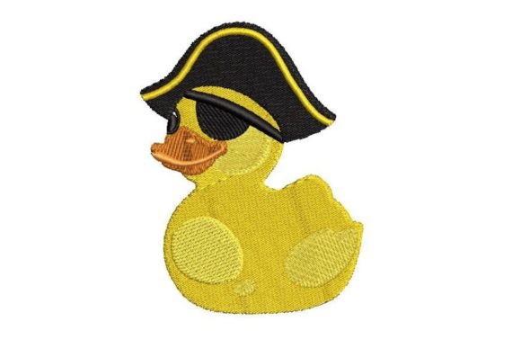 Pirate Rubber Duck Embroidery Design for Holiday Selling