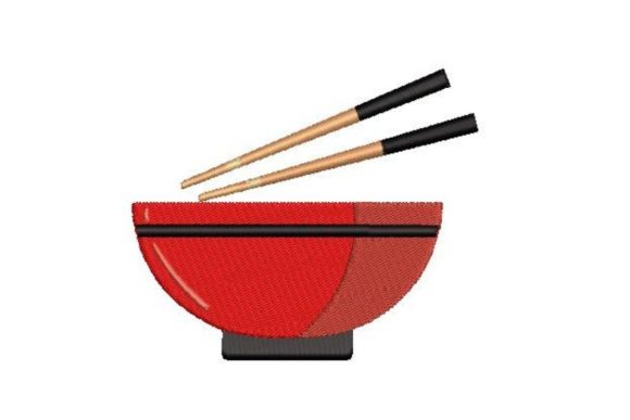 Ramen Bowl with Chopsticks: A Seasonal Embroidery Review