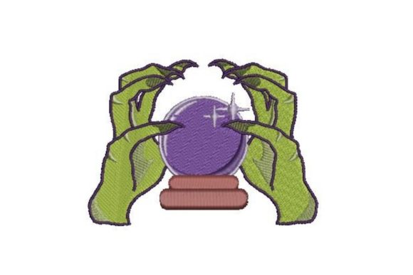 Review: Witch Hands Holding Crystal Ball Embroidery Design