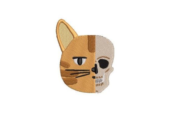 Skull Morphing into a Cat: Craft Fair Embroidery Review
