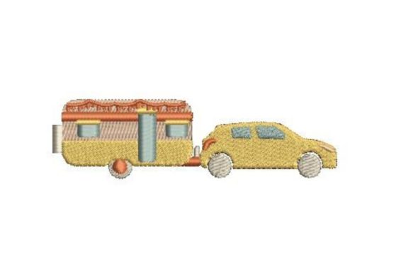 Vintage Camping Trailer: A Seasonal Embroidery Review